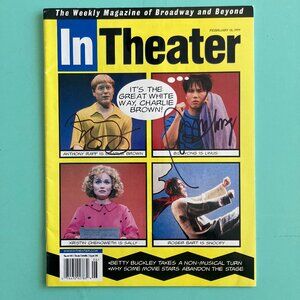 Signed You're a Good Man, Charlie Brown In Theater Magazine Anthony RAPP + 1